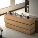 Συρταριέρα Sonlen mdf σε oak απόχρωση 120x40x72εκ Συρταριέρα Sonlen mdf σε oak απόχρωση 120x40x72εκ