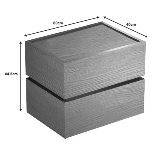 Κομοδίνο Sonlen mdf σε oak απόχρωση 60x40x44.5εκ Κομοδίνο Sonlen mdf σε oak απόχρωση 60x40x44.5εκ