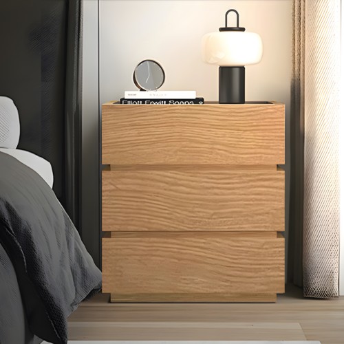 Κομοδίνο Sonlen mdf σε oak απόχρωση 60x40x66εκ