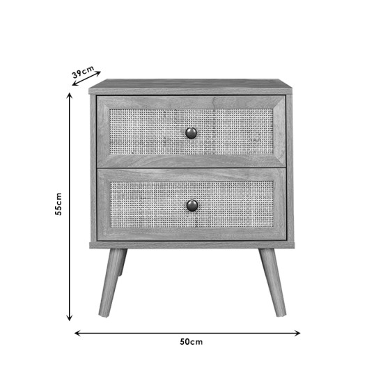 Κομοδίνο Oslo sonoma 50x39x55εκ Κομοδίνο Oslo sonoma 50x39x55εκ