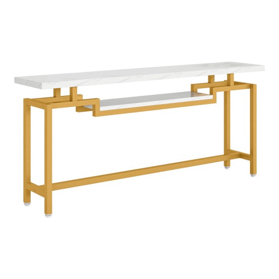 Κονσόλα Onole σε όψη μαρμάρου - χρυσό μέταλλο 180x35x82εκ Κονσόλα Onole σε όψη μαρμάρου - χρυσό μέταλλο 180x35x82εκ