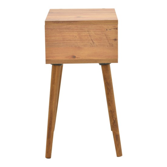 Κομοδίνο Hank σε φυσική απόχρωση 45x30x60εκ Κομοδίνο Hank σε φυσική απόχρωση 45x30x60εκ