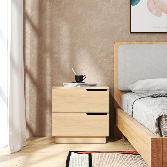 Κομοδίνο Verena σε φυσική απόχρωση 48x40x48εκ