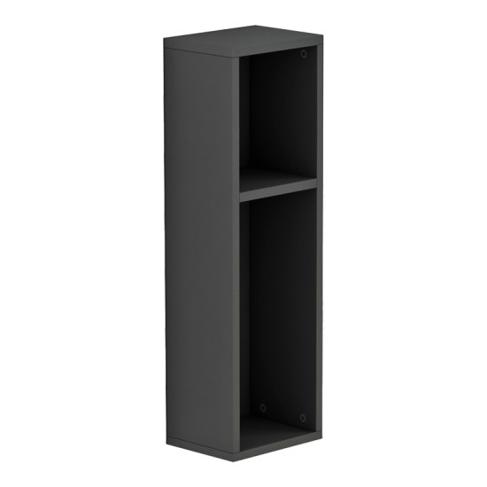 Ραφιέρα-κομοδίνο τοίχου Racks σε ανθρακί απόχρωση 20x15x65εκ