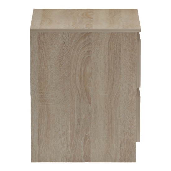 Κομοδίνο Verena sonoma-ανθρακί 40x40x50εκ