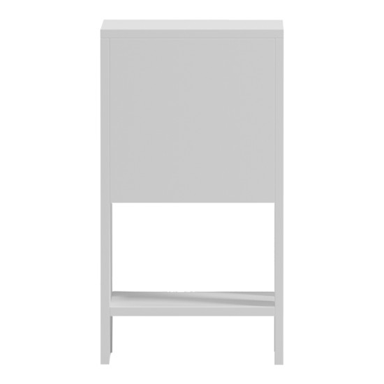 Κομοδίνο Reppo λευκό 30x30x55εκ