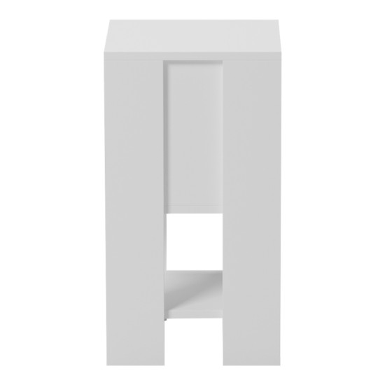 Κομοδίνο Reppo λευκό 30x30x55εκ