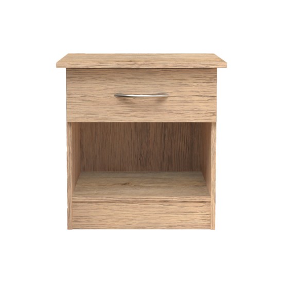 Κομοδίνο Kona σε oak απόχρωση 40x34x42εκ