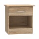 Κομοδίνο Kona σε oak απόχρωση 40x34x42εκ