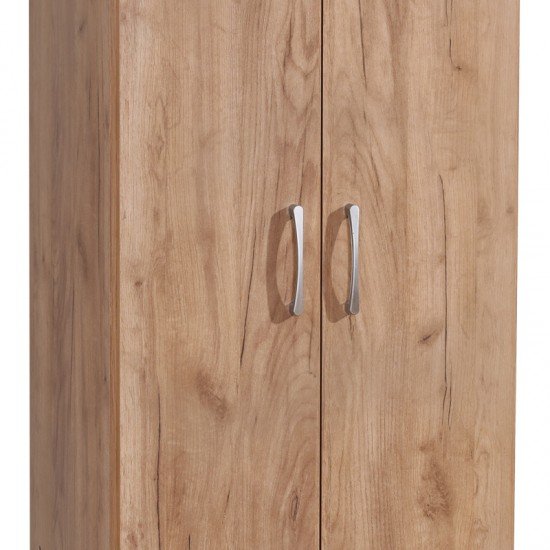 Ντουλάπα Jonar δίφυλλη oak μελαμίνης 60x42x180εκ