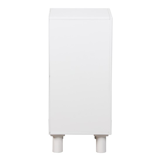 Κομοδίνο Emersi MDF σε λευκή απόχρωση 40x32x70εκ Κομοδίνο Emersi MDF σε λευκή απόχρωση 40x32x70εκ