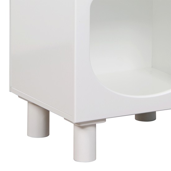 Κομοδίνο Emersi MDF σε λευκή απόχρωση 40x32x70εκ Κομοδίνο Emersi MDF σε λευκή απόχρωση 40x32x70εκ