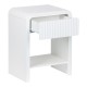Κομοδίνο Zeplen MDF σε λευκή απόχρωση 40x30x53εκ Κομοδίνο Zeplen MDF σε λευκή απόχρωση 40x30x53εκ
