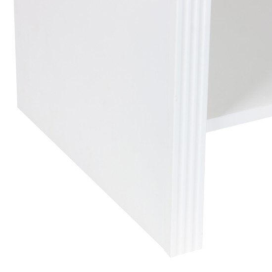 Κομοδίνο Zeplen MDF σε λευκή απόχρωση 40x30x53εκ Κομοδίνο Zeplen MDF σε λευκή απόχρωση 40x30x53εκ