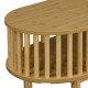 Κονσόλα Nodial MDF/Bamboo σε φυσική απόχρωση 120x39x85εκ Κονσόλα Nodial MDF/Bamboo σε φυσική απόχρωση 120x39x85εκ