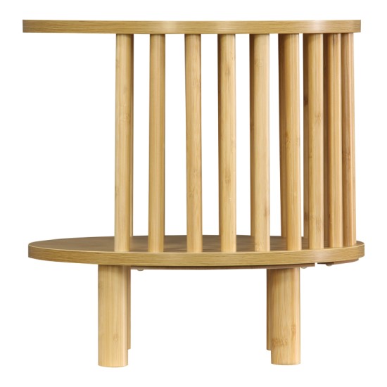 Κομοδίνο Nodial MDF/Bamboo σε φυσική απόχρωση Φ40x40εκ Κομοδίνο Nodial MDF/Bamboo σε φυσική απόχρωση Φ40x40εκ