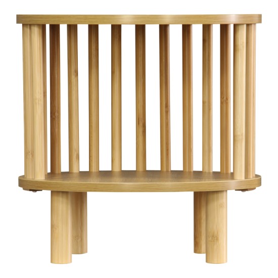 Κομοδίνο Nodial MDF/Bamboo σε φυσική απόχρωση Φ40x40εκ Κομοδίνο Nodial MDF/Bamboo σε φυσική απόχρωση Φ40x40εκ