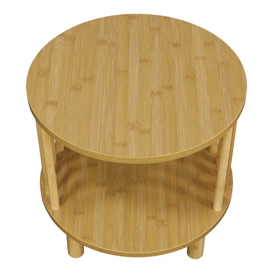 Κομοδίνο Nodial MDF/Bamboo σε φυσική απόχρωση Φ40x40εκ Κομοδίνο Nodial MDF/Bamboo σε φυσική απόχρωση Φ40x40εκ