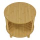 Κομοδίνο Nodial MDF/Bamboo σε φυσική απόχρωση Φ40x40εκ Κομοδίνο Nodial MDF/Bamboo σε φυσική απόχρωση Φ40x40εκ