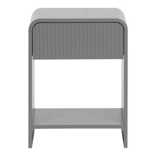 Κομοδίνο Lemperto MDF σε γκρι απόχρωση 40x40x53εκ