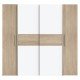 Ντουλάπα ρούχων Closet τετράφυλλη sonoma oak-λευκό μελαμίνης 200x61.5x190.5εκ