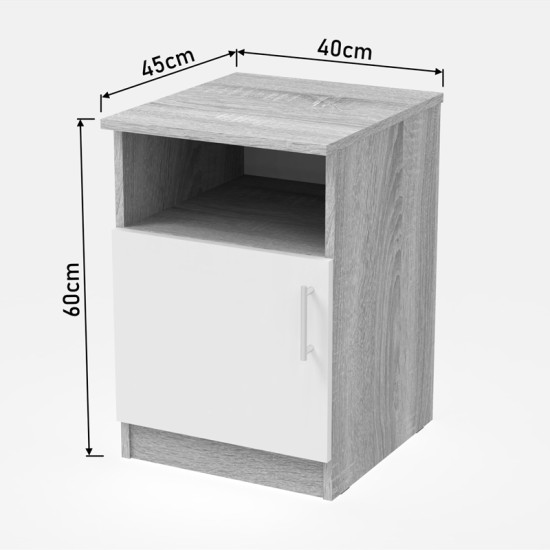 Κομοδίνο Galdi σε sonoma απόχρωση 40x45x60εκ Κομοδίνο Galdi σε sonoma απόχρωση 40x45x60εκ