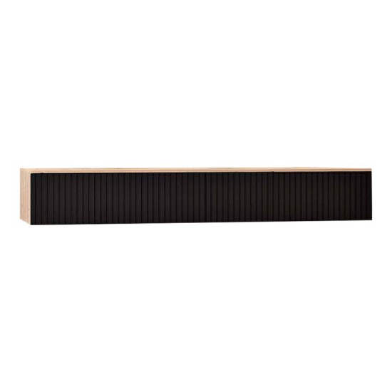 Κονσόλα με 2 συρτάρια Doha mdf σε μαύρη με oak απόχρωση 120x41x20cm Κονσόλα με 2 συρτάρια Doha mdf σε μαύρη με oak απόχρωση 120x41x20cm