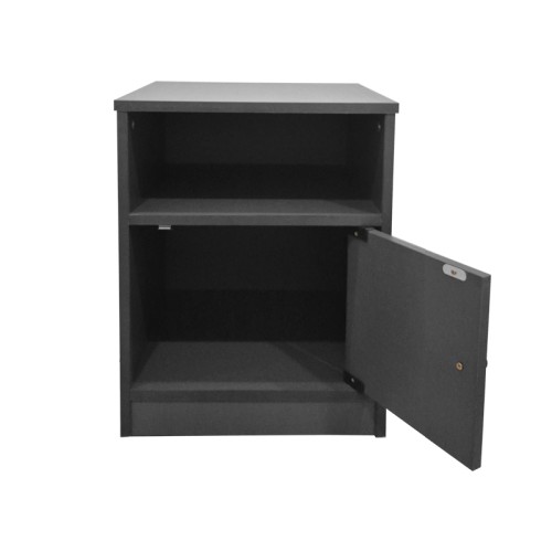 Κομοδίνο Lenea ανθρακί 40x40x50εκ Κομοδίνο Lenea ανθρακί 40x40x50εκ