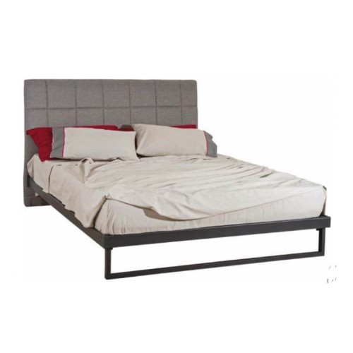KPS/ ΗΛΕΚΤΡΑ ΚΡΕΒΑΤΙ ΜΕΤΑΛΛΙΚΟ ΜΕ ΥΦΑΣΜΑΤΙΝΟ ΚΕΦΑΛΑΡΙ ΗΜΙΔΙΠΛΟ ΕΛΛΗΝΙΚΗΣ ΚΑΤΑΣΚΕΥΗΣ ΓΙΑ ΣΤΡΩΜΑ 120Χ190 ΕΚ