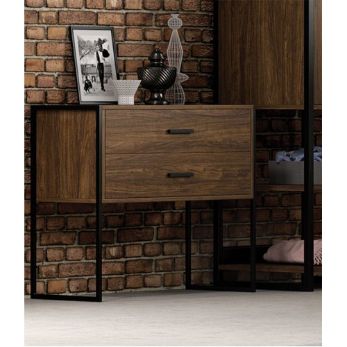 KPS/ K07 ΤΟΥΑΛΕΤΑ ΔΟΥΚΑΣ ΜΕ 2 ΣΥΡΤΑΡΙΑ ΞΥΛΟ-ΜΕΤΑΛΛΟ 90Χ40Χ76 ΕΚ