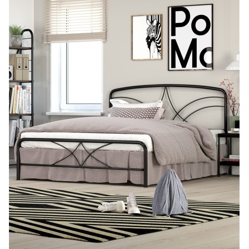 KPS/ ΚΡΕΒΑΤΙ ΜΕΤΑΛΛΙΚΟ LINA ΔΙΠΛΟ ΕΛΛΗΝΙΚΗΣ ΚΑΤΑΣΚΕΥΗΣ  ΓΙΑ ΣΤΡΩΜΑ 160Χ200 ΕΚ.