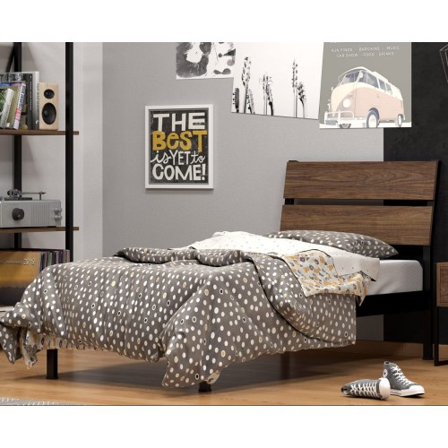 INDUSTRIAL ΚΡΕΒΑΤΙ ΞΥΛΟ-ΜΕΤΑΛΛΙΚΟ ΕΛΛΗΝΙΚΗΣ ΚΑΤΑΣΚΕΥΗΣ ΓΙΑ ΣΤΡΩΜΑ 090X200 ΕΚ.