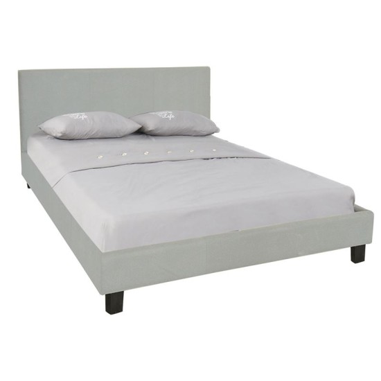 WILTON Κρεβάτι Διπλό για Στρώμα 140x190cm, Ύφασμα Απόχρωση Grey Stone WILTON Κρεβάτι Διπλό για Στρώμα 140x190cm, Ύφασμα Απόχρωση Grey Stone