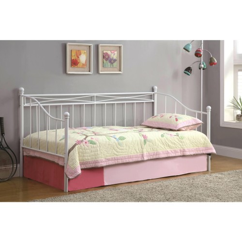 MARIN Set: Daybed με Στρώμα 90x190 Βοηθητικό Κρεβάτι με Στρώμα 85x185 Μέταλλο Άσπρο MARIN Set: Daybed με Στρώμα 90x190 Βοηθητικό Κρεβάτι με Στρώμα 85x185 Μέταλλο Άσπρο