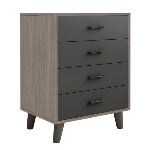 VANITY Συρταριέρα, με 4 Συρτάρια, Απόχρωση Sonoma Oak-Grey VANITY Συρταριέρα, με 4 Συρτάρια, Απόχρωση Sonoma Oak-Grey