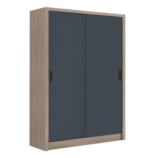 VANITY Ντουλάπα Δίφυλλη - Συρόμενη, Αποχρώσεων Sonoma Oak & Grey VANITY Ντουλάπα Δίφυλλη - Συρόμενη, Αποχρώσεων Sonoma Oak & Grey