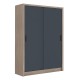 VANITY Ντουλάπα Δίφυλλη - Συρόμενη, Αποχρώσεων Sonoma Oak & Grey VANITY Ντουλάπα Δίφυλλη - Συρόμενη, Αποχρώσεων Sonoma Oak & Grey