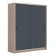 VANITY Ντουλάπα Δίφυλλη - Συρόμενη, Αποχρώσεων Sonoma Oak & Grey VANITY Ντουλάπα Δίφυλλη - Συρόμενη, Αποχρώσεων Sonoma Oak & Grey