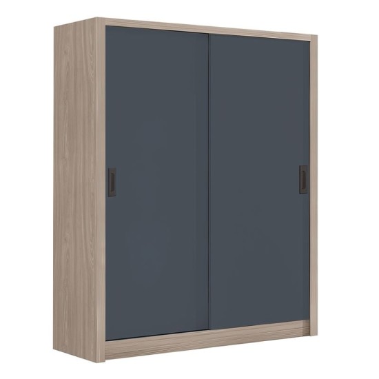 VANITY Ντουλάπα Δίφυλλη - Συρόμενη, Αποχρώσεων Sonoma Oak & Grey VANITY Ντουλάπα Δίφυλλη - Συρόμενη, Αποχρώσεων Sonoma Oak & Grey