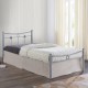 DUGAN Κρεβάτι Μονό, για Στρώμα 90x200cm, Μέταλλο Βαφή Silver DUGAN Κρεβάτι Μονό, για Στρώμα 90x200cm, Μέταλλο Βαφή Silver