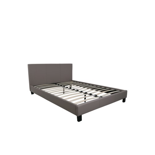 WILTON Κρεβάτι Διπλό για στρώμα 160x200cm, PU Απόχρωση Cappuccino